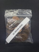 Load image into Gallery viewer, 50 Count Indian Head Cents