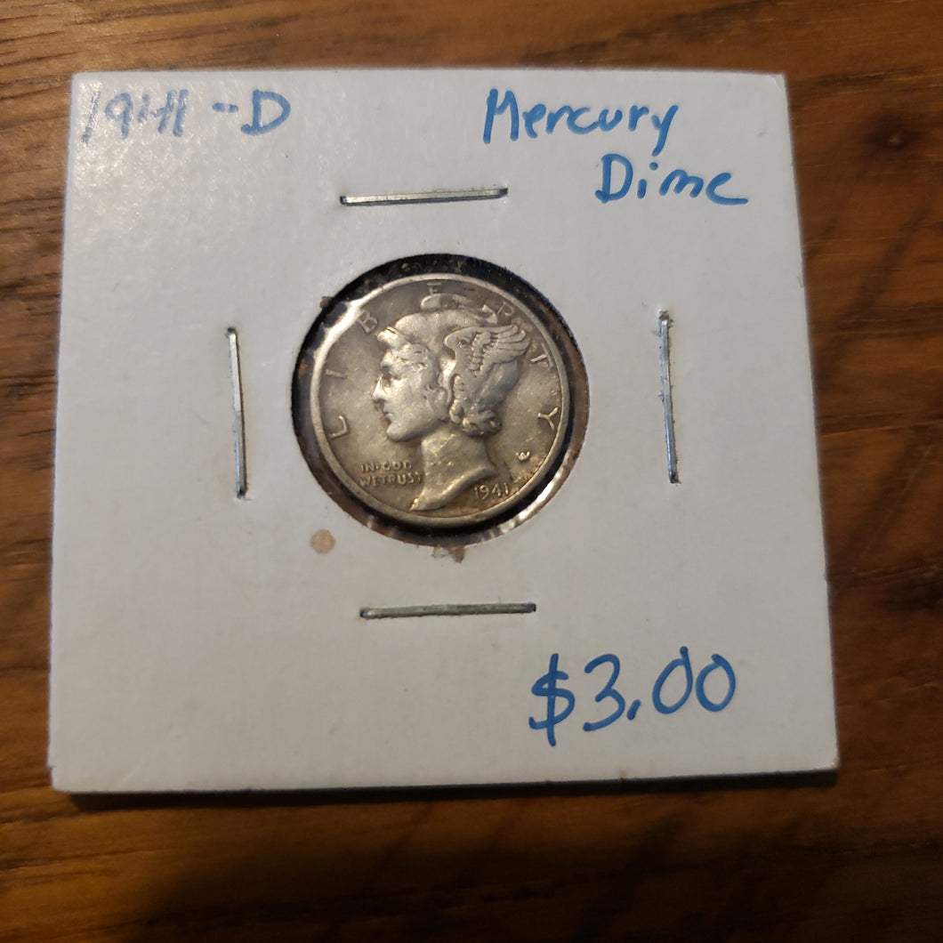 1941 - D Mercury Dime