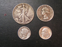 Load image into Gallery viewer, U.S. Silver 4 Coin Set - 90% Silver Type Coins

