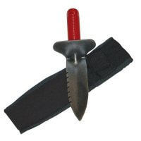 Lesche Digging Tool with Right Serrated Blade and No Slip Handle - 12